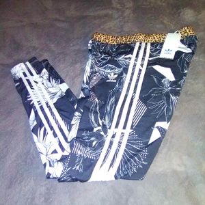 Adidas farm floral high waisted leggings